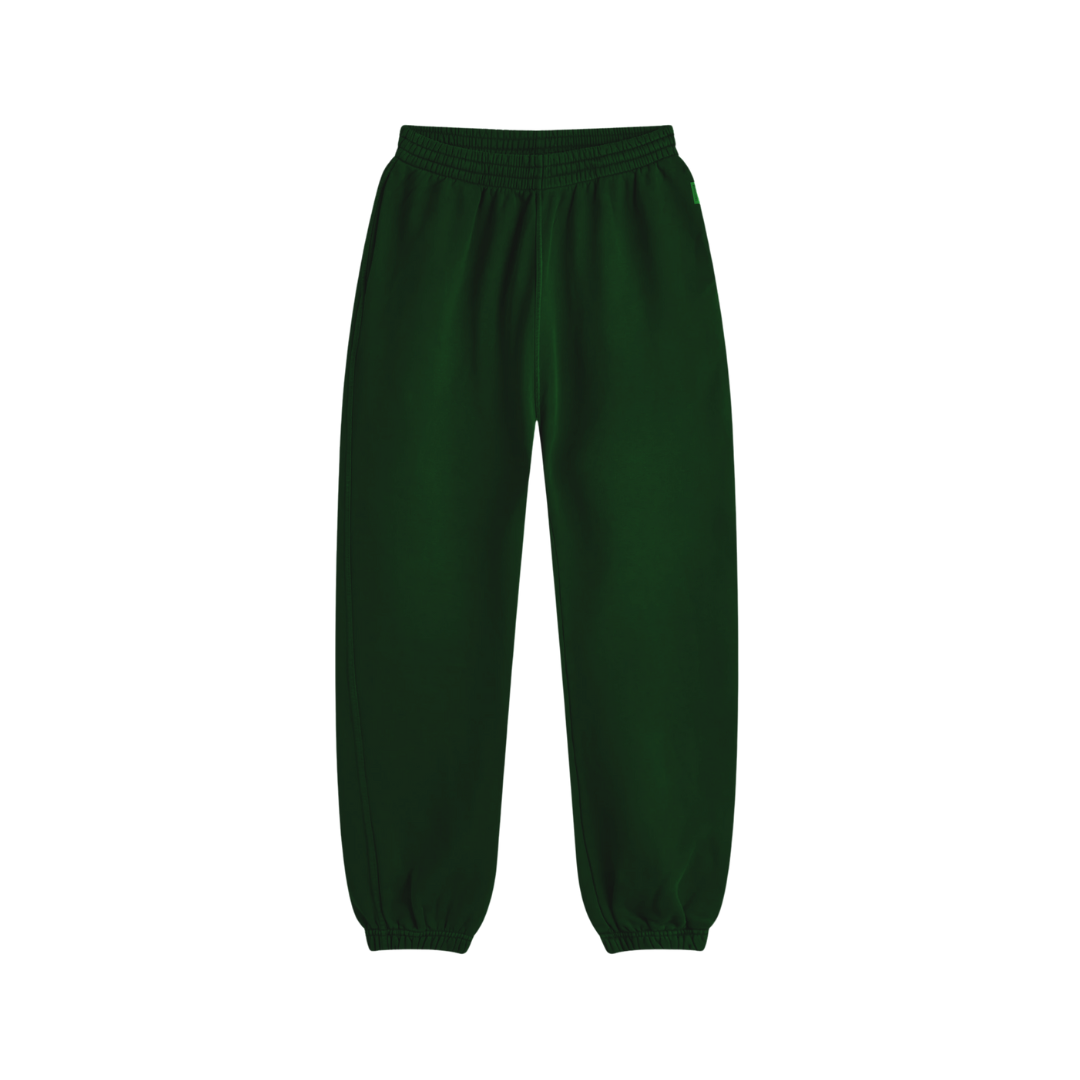 the slim cuffed jogga' - forest green