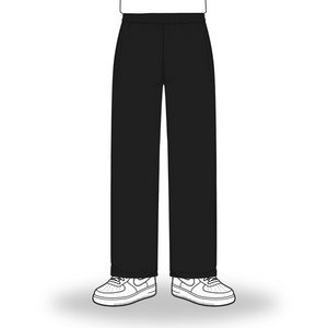 the straight leg jogga' - black