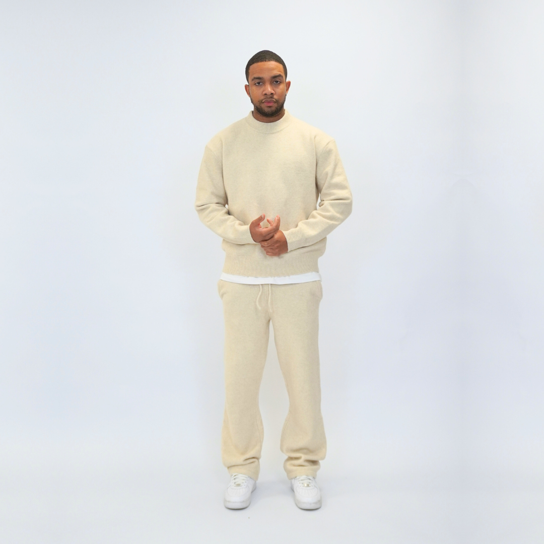 the soft-knit sweata' - creme No Sauce