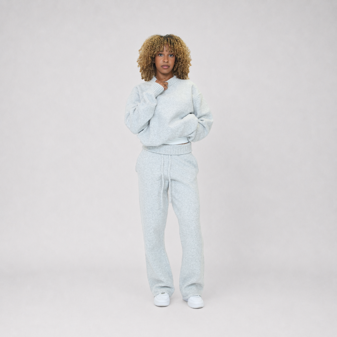 the soft-knit sweata' - grey No Sauce