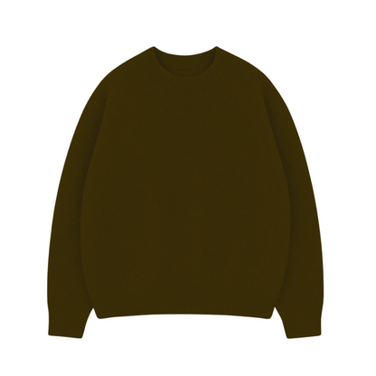 the soft-knit sweata' - brown No Sauce