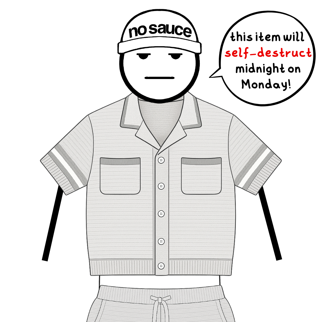 the crochet-knit stripe Shirt - grey