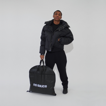 the cloud puffa’ - black