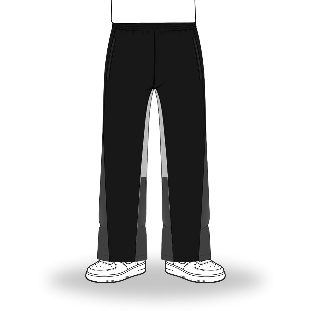 the flared jogga' - black no sauce