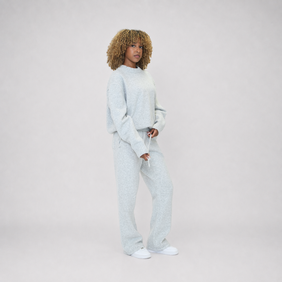 the soft-knit sweata' - grey No Sauce