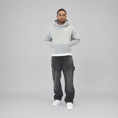 the straight leg carpenta’ jeans - grey No Sauce