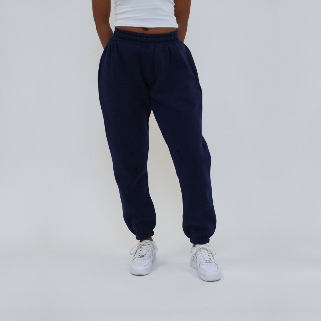 the slim cuffed jogga' - navy - No Sauce