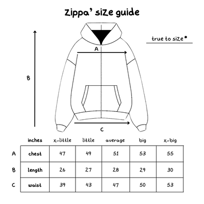 the zippa’ - grey