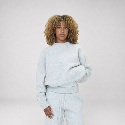 the soft-knit sweata' - grey No Sauce