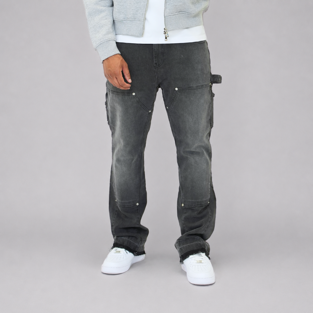 the flared carpenta' jeans - grey No Sauce