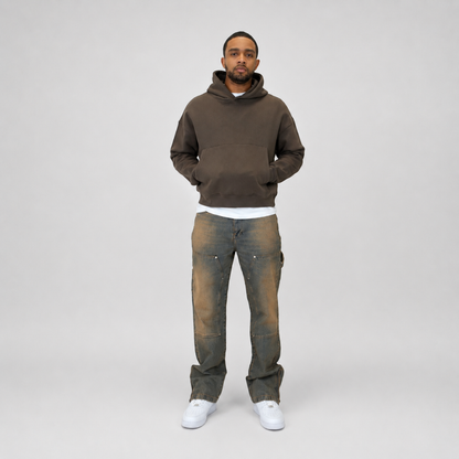 the straight leg carpenta’ jeans - blue (mocha wash) No Sauce