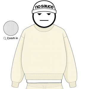 the soft-knit sweata' - creme