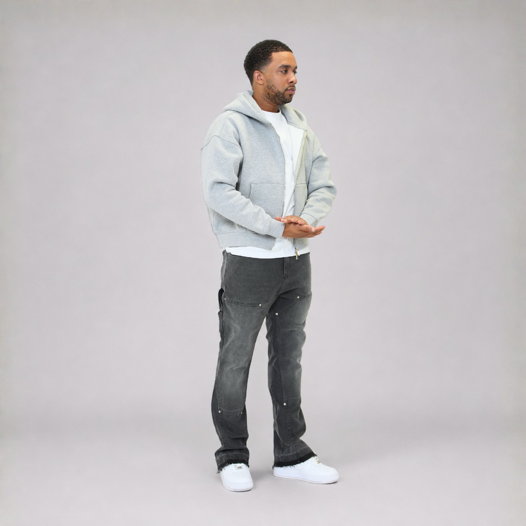the flared carpenta' jeans - grey No Sauce