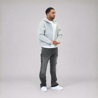 the flared carpenta' jeans - grey No Sauce