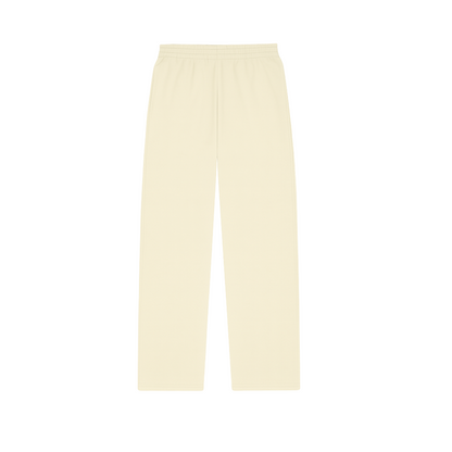 the straight leg jogga' - crème