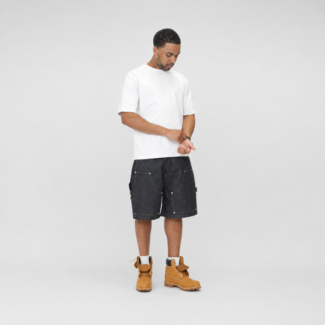 the raw denim carpenta' shorts No Sauce