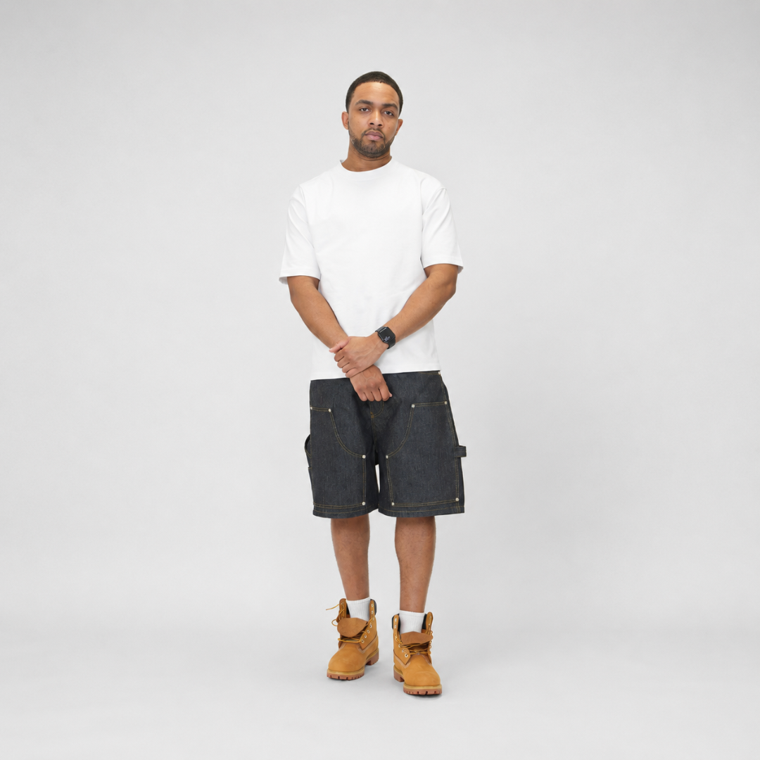 the raw denim carpenta' shorts No Sauce