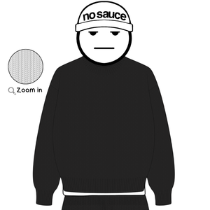 the soft-knit sweata' - black