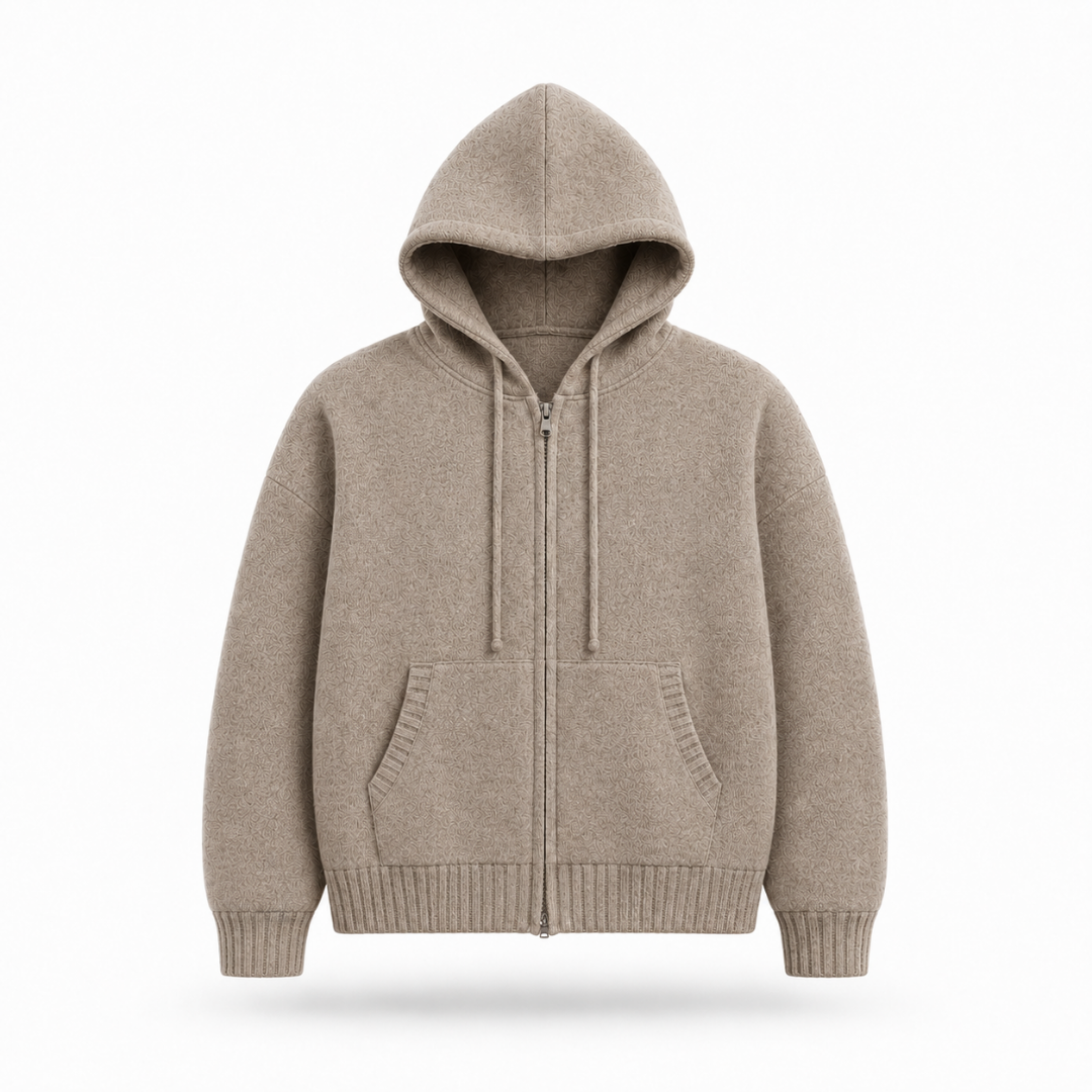 the soft-knit zippa' - cookie dough No Sauce