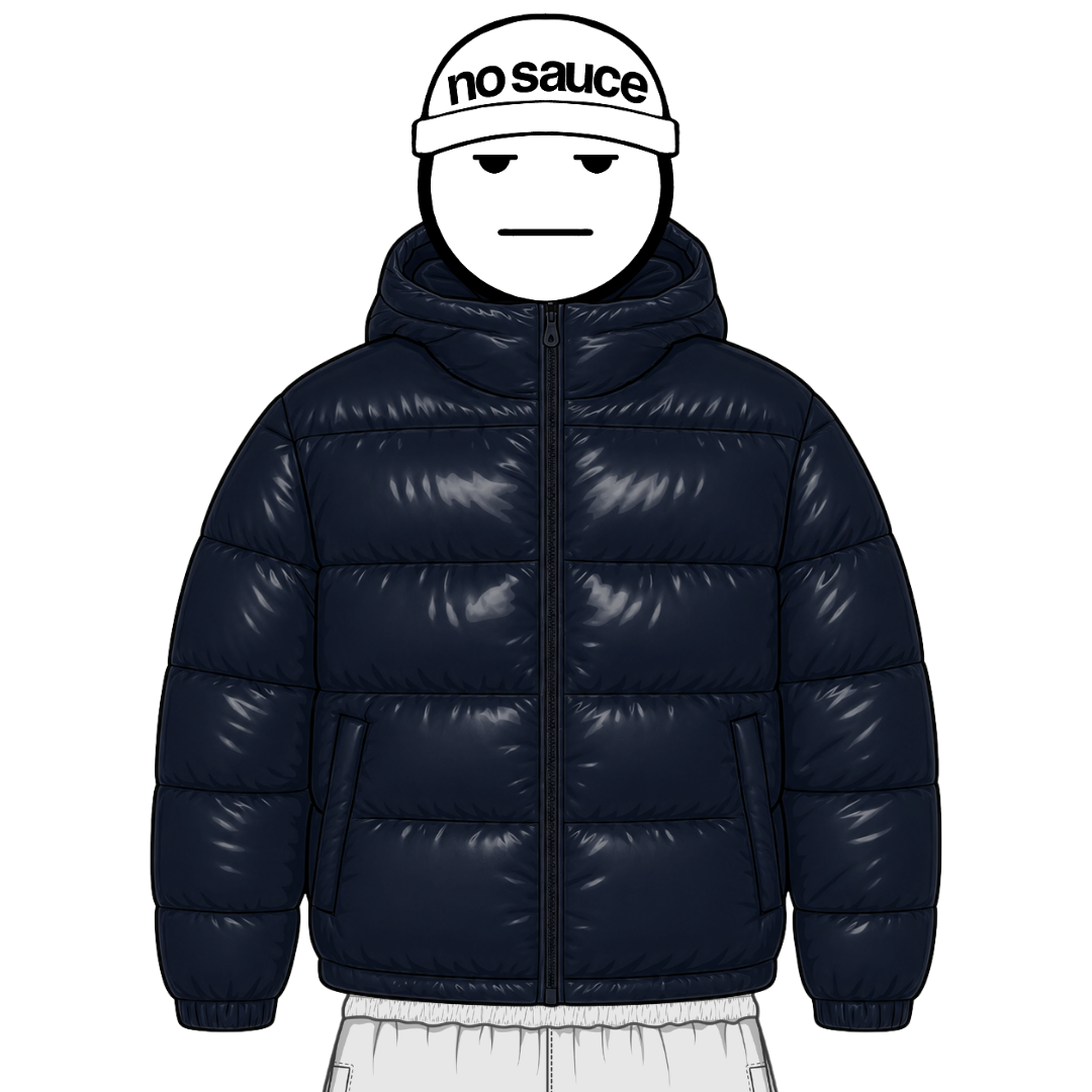 the down puffa’ - navy No Sauce