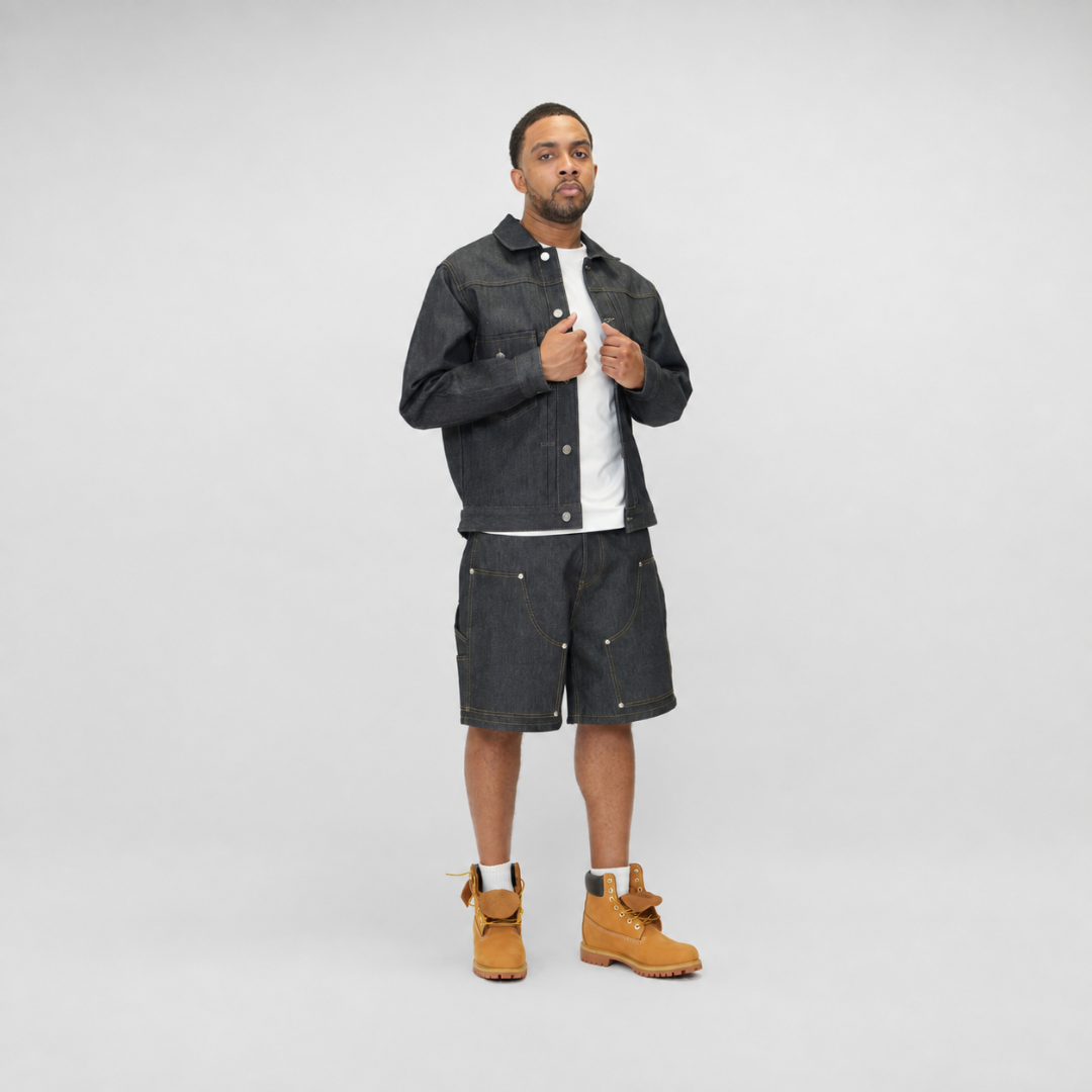 the raw denim jacket No Sauce