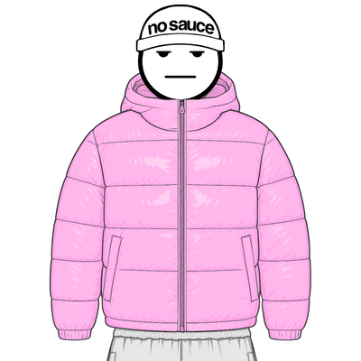 the down puffa’ - pink No Sauce
