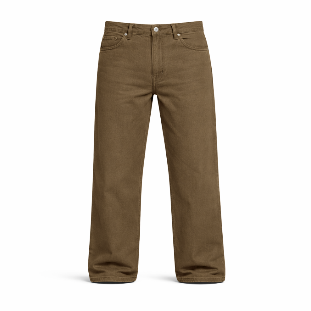 the straight leg jeans - washed brown No Sauce