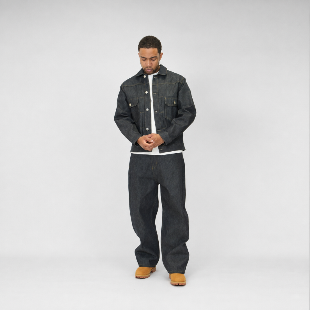 the raw denim jacket No Sauce