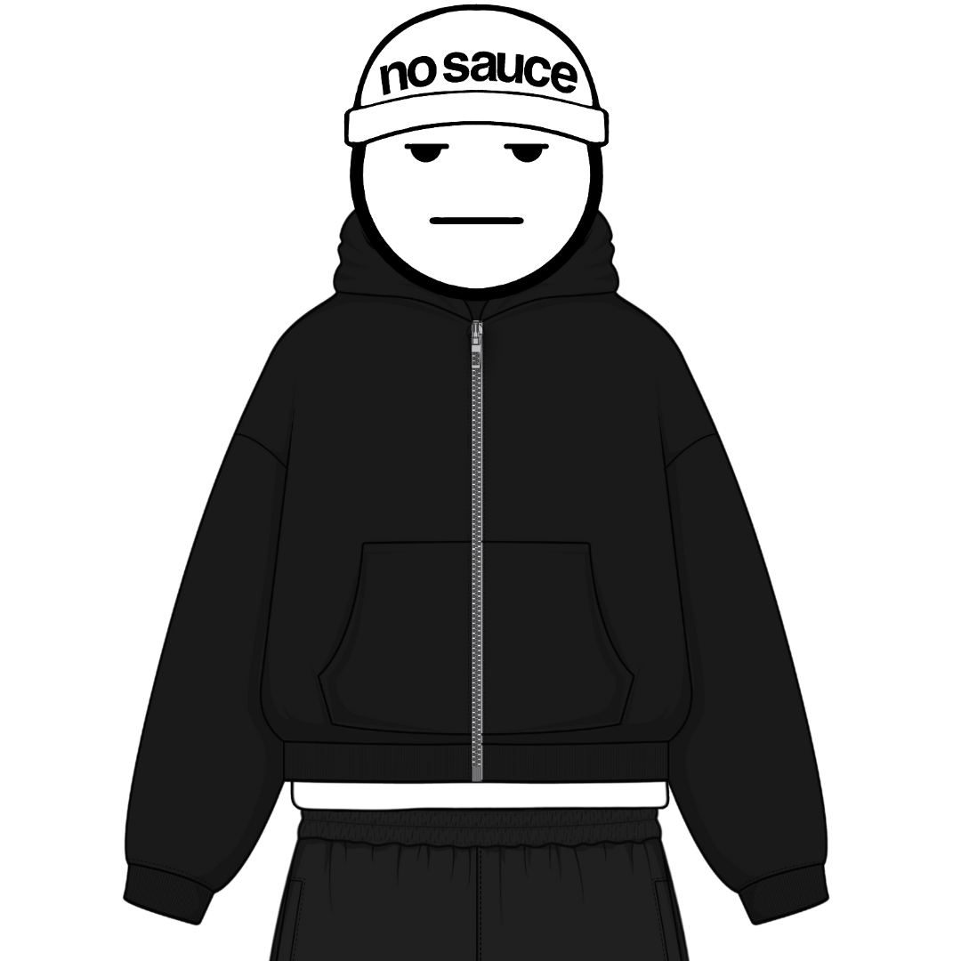 the zippa’ - black No Sauce