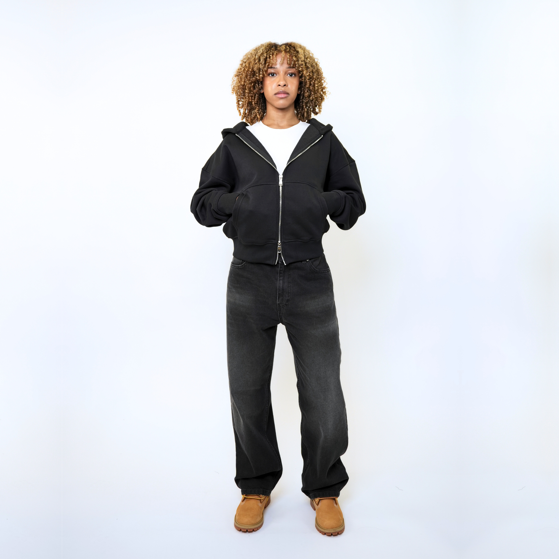 No Sauce Black Zip Hoodie | Luxury Blanks No Sauce Black Zip Hoodie | Luxury Blanks