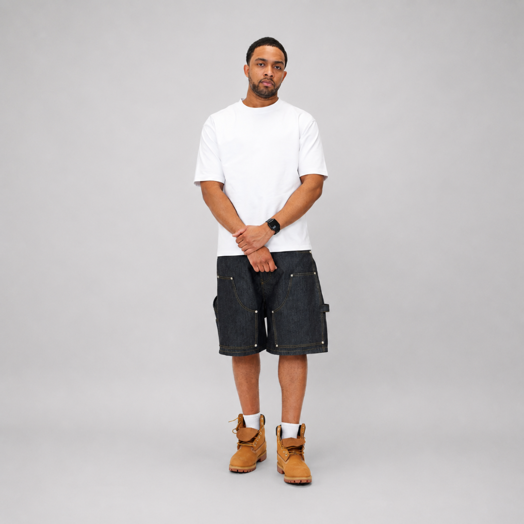 the raw denim carpenta' shorts No Sauce