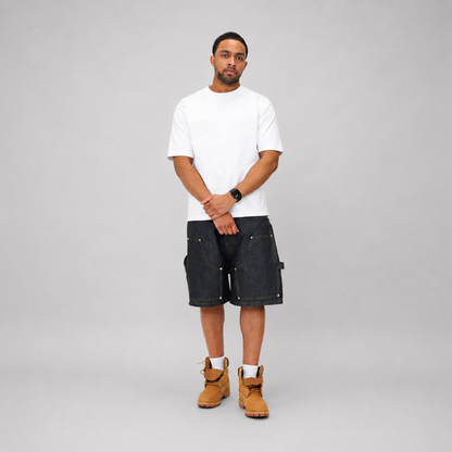 the raw denim carpenta' shorts No Sauce