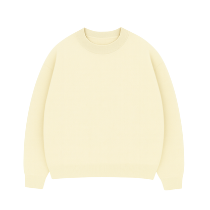the soft-knit sweata' - creme