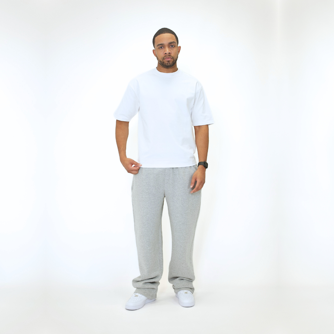 the straight leg jogga' - grey no sauce