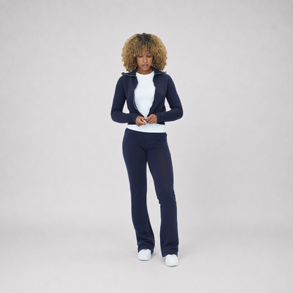 the women’s cropped zippa - navy no sauce