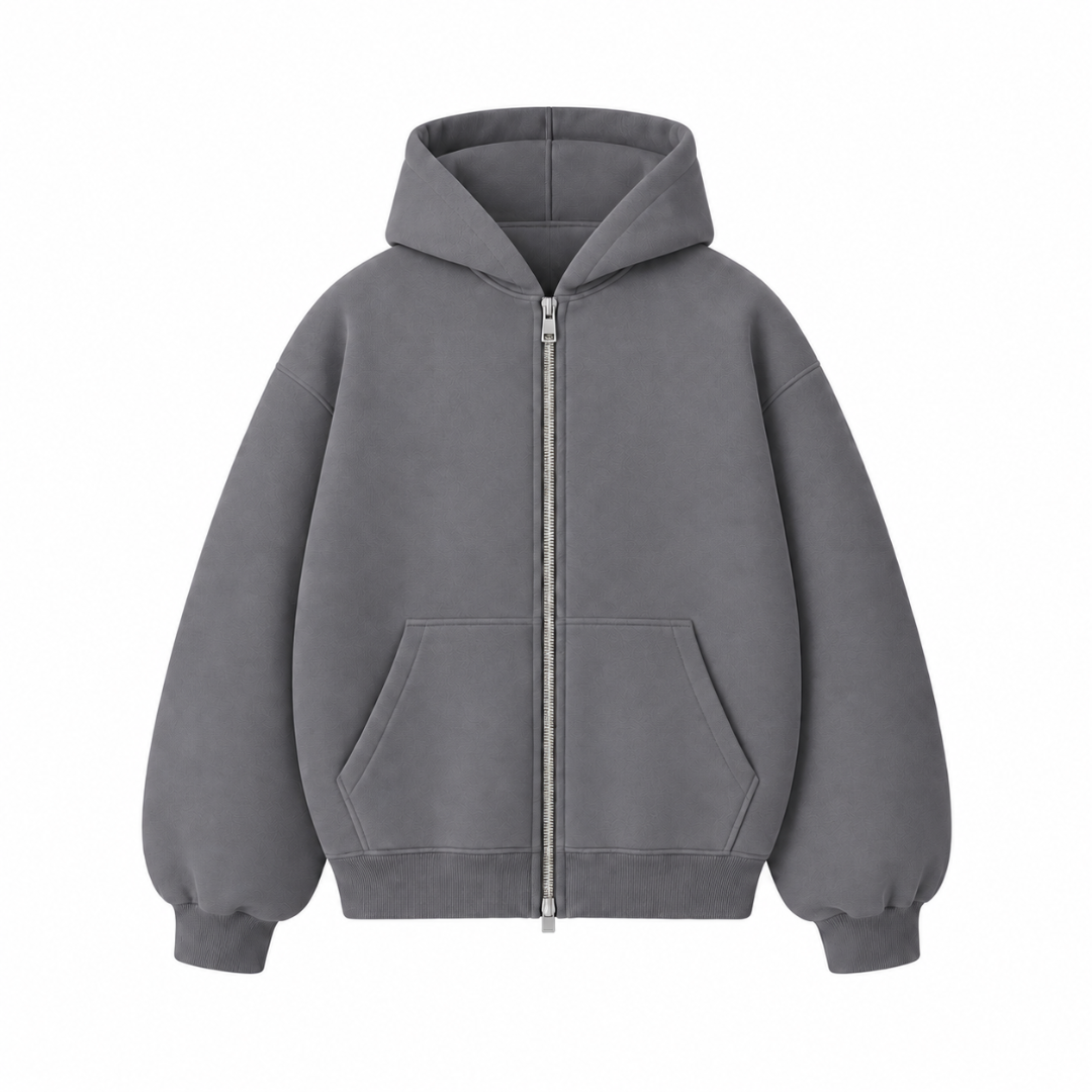 the zippa’ - dark grey No Sauce
