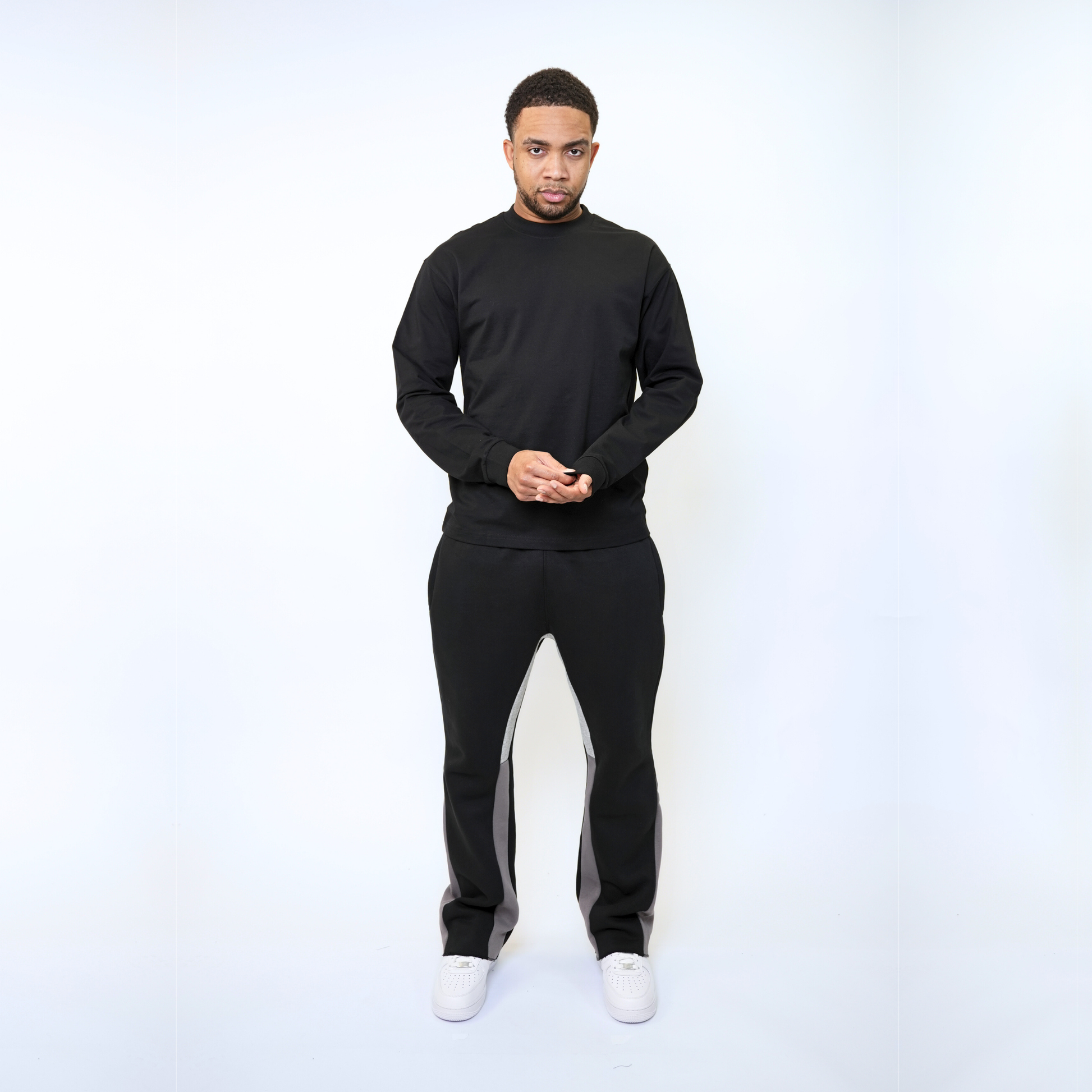 the perfect long sleeve tee - black no sauce