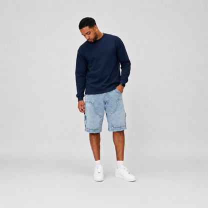 the perfect long sleeve tee - navy no sauce