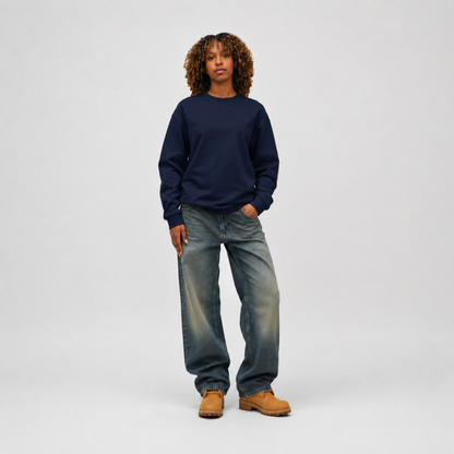the perfect long sleeve tee - navy no sauce