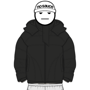 the cloud puffa’ - black No Sauce