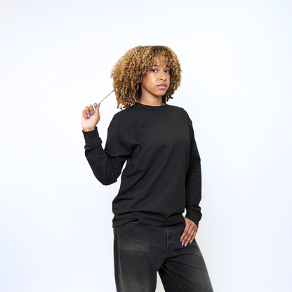 the perfect long sleeve tee - black no sauce