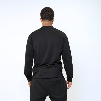 the perfect long sleeve tee - black no sauce