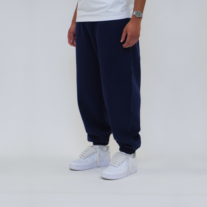 the baggy cuffed jogga' - navy no sauce