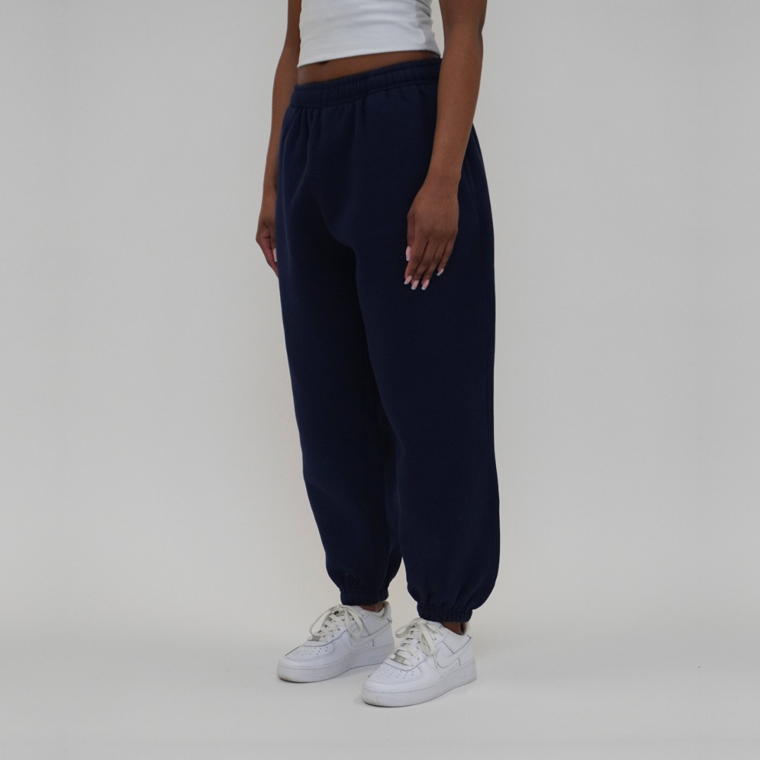 the baggy cuffed jogga' - navy no sauce