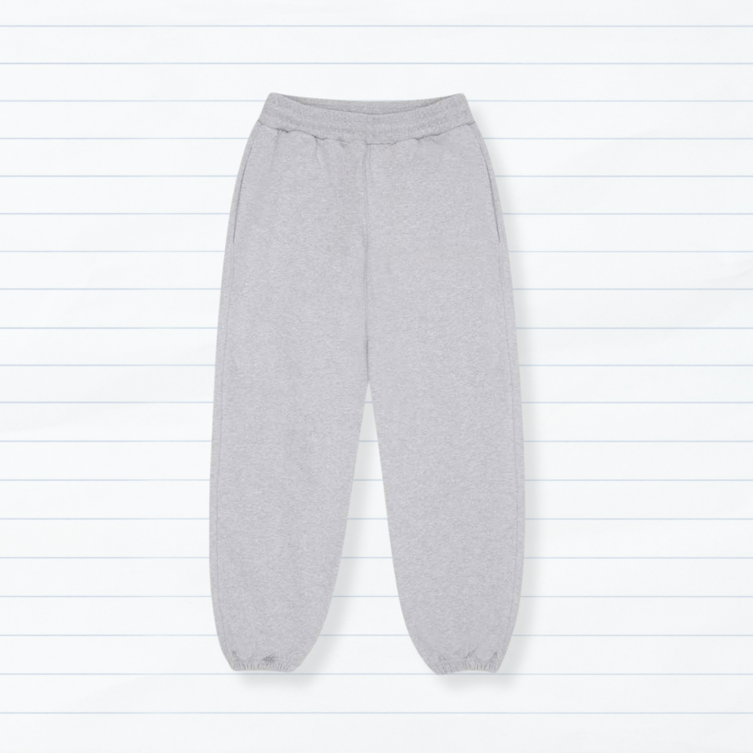 the oversized cuffed jogga' - grey