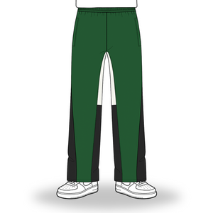 the flared jogga' - green