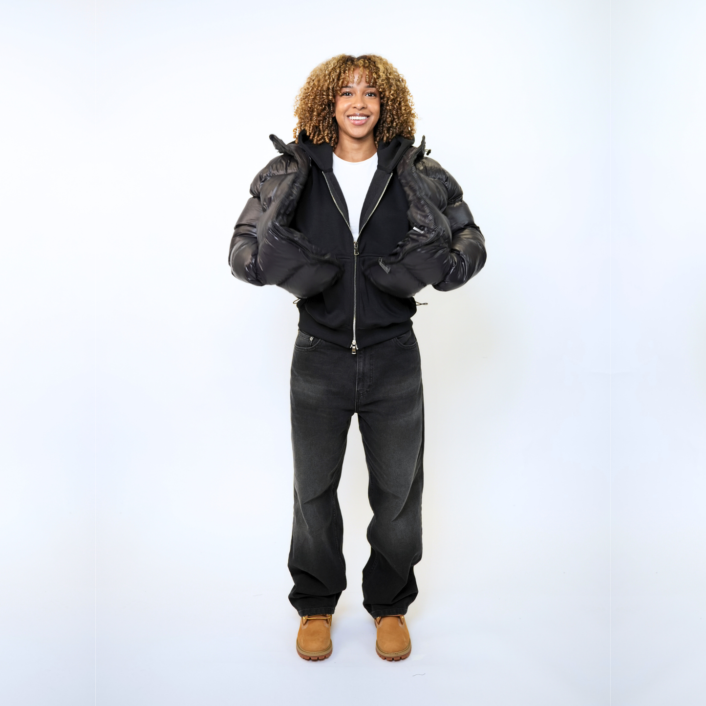 the straight leg jeans - black No Sauce