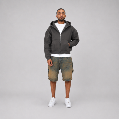 the denim carpenta' shorts - blue (mocha wash) No Sauce