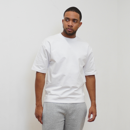 the perfect oversized tee - white no sauce