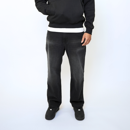 the straight leg jeans - black No Sauce